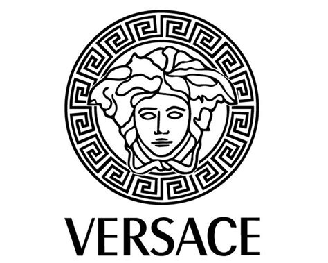 black versace logo|versace new logo.